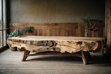 wooden table