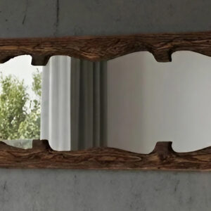 Live Edge Natural Wood Wall Mirror